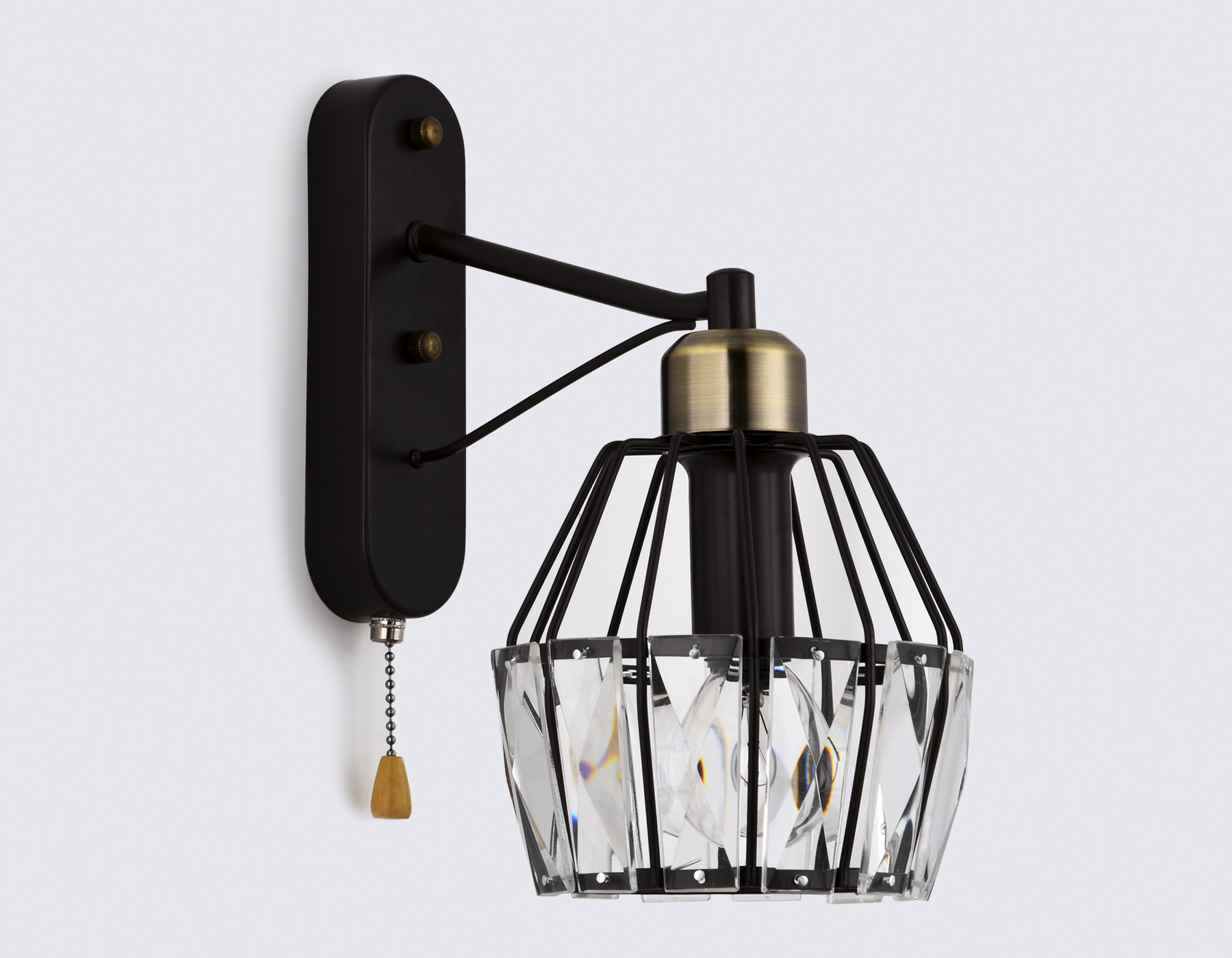 Настенный светильник Ambrella с выключателем TR5879 темный кофе/бронза E14 max 40W 280*150*230